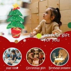 Electric Talking Christmas Toy Creative Singing Dancing Plush Puzzle Toy Novelty Gifts For Children Christmas Tree -Christmas Lights Store 261069 2152969 F