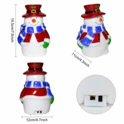 Christmas Snowman Projector Lights, Decorative Projection Lamp With Snowflake, Snowman,Tree, Ball Patterns For Night Decoration Xmas Party