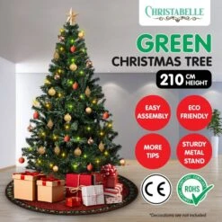 Christabelle Green Artificial Christmas Tree 2.1m - 1200 Tips -Christmas Lights Store 261865 2159801 HD