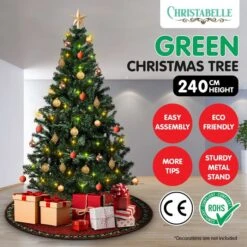 Christabelle Green Artificial Christmas Tree 2.4m - 1500 Tips -Christmas Lights Store 261869 2159835 HD