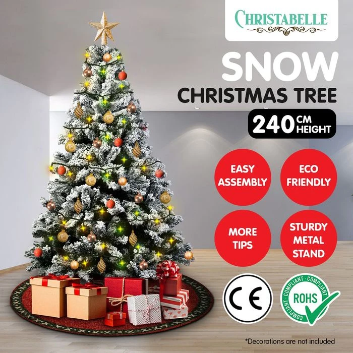 Christabelle Snow-Tipped Artificial Christmas Tree 2.4m 1500 Tips 5 Christabelle Snow-Tipped Artificial Christmas Tree 2.4m 1500 Tips - Image 5