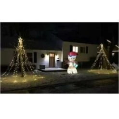 Solar Remote Control Christmas Decoration Star 8 Lighting Modes 350LED Waterfall Light COL.Colorful -Christmas Lights Store 262091 2162211 F