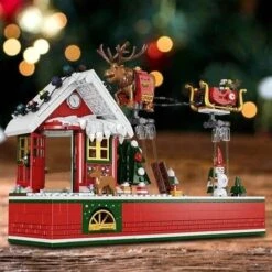 940pcs Creative Christmas Santa Claus Flying Party Sets Model Building Blocks Diy Bricks Kids Gift Toys 9 940pcs Creative Christmas Santa Claus Flying Party Sets Model Building Blocks Diy Bricks Kids Gift Toys -Christmas Lights Store 262207 2162565 F