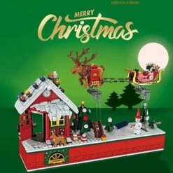 940pcs Creative Christmas Santa Claus Flying Party Sets Model Building Blocks Diy Bricks Kids Gift Toys 10 940pcs Creative Christmas Santa Claus Flying Party Sets Model Building Blocks Diy Bricks Kids Gift Toys -Christmas Lights Store 262207 2162567 F
