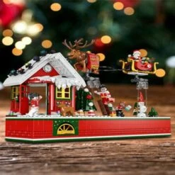 940pcs Creative Christmas Santa Claus Flying Party Sets Model Building Blocks Diy Bricks Kids Gift Toys 13 940pcs Creative Christmas Santa Claus Flying Party Sets Model Building Blocks Diy Bricks Kids Gift Toys -Christmas Lights Store 262207 2162573 F