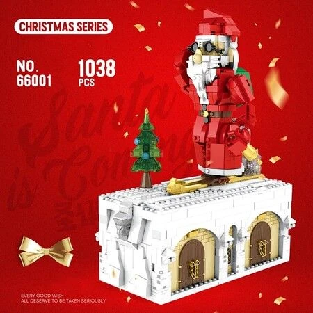 Santa Claus Architecture Building Blocks Gear Drive Ideas Street View Bricks Toys For Children Christmas Gift 3 Santa Claus Architecture Building Blocks Gear Drive Ideas Street View Bricks Toys For Children Christmas Gift - Image 3