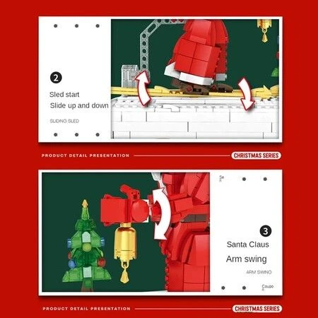 Santa Claus Architecture Building Blocks Gear Drive Ideas Street View Bricks Toys For Children Christmas Gift 5 Santa Claus Architecture Building Blocks Gear Drive Ideas Street View Bricks Toys For Children Christmas Gift - Image 5