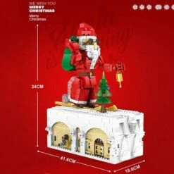 Santa Claus Architecture Building Blocks Gear Drive Ideas Street View Bricks Toys For Children Christmas Gift 11 Santa Claus Architecture Building Blocks Gear Drive Ideas Street View Bricks Toys For Children Christmas Gift -Christmas Lights Store 262245 2163231 F