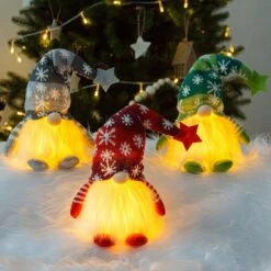Illuminated Christmas Gnomes Ornaments Plush Doll Ornaments Home Dining Table Christmas Dolls -Christmas Lights Store 262247 2163243 HD