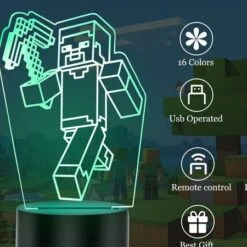 Miner Sword 16 Colors Changing Lamp Touch Control,Christmas Birthday Gifts For Children Kids -Christmas Lights Store 262263 2163437 F