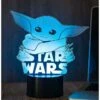 The Child Grogu Baby Yoda Hologram Effect Led Illusion Table Lamp, 16 Color Change Christmas Birthday Gifts For Children Kids
