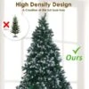 Snowy Christmas Tree Xmas Pine Cones 7Ft 210cm 1290 Tips GREEN