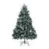 Snowy Christmas Tree Xmas Pine Cones 6Ft 180cm 930 Tips GREEN