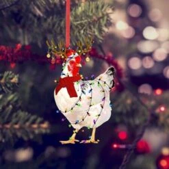 Scarf Chicken Ornaments Christmas Decoration And Hangs F -Christmas Lights Store 275309 2324509 F