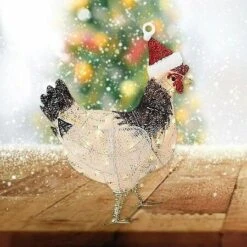 Christmas Tree Ornaments Scarf Chicken Shatterproof Christmas Ornaments B