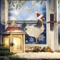 Christmas Tree Ornaments Scarf Chicken Shatterproof Christmas Ornaments B -Christmas Lights Store 275315 2324551 F