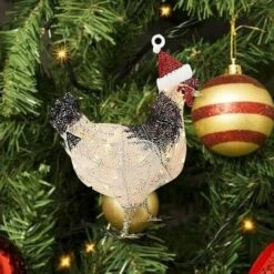 Christmas Tree Ornaments Scarf Chicken Shatterproof Christmas Ornaments B -Christmas Lights Store 275315 2324553 F