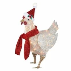 Christmas Chicken Decorations, Christmas Tree Decor Ornaments A