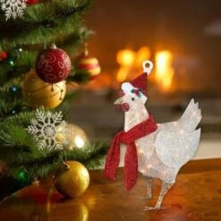 Christmas Chicken Decorations, Christmas Tree Decor Ornaments A -Christmas Lights Store 275317 2324563 F
