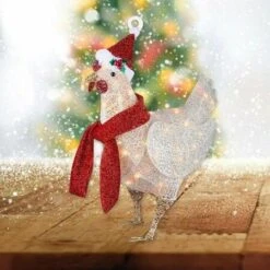 Christmas Chicken Decorations, Christmas Tree Decor Ornaments A -Christmas Lights Store 275317 2324565 F