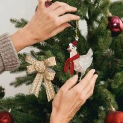 Christmas Chicken Decorations, Christmas Tree Decor Ornaments A -Christmas Lights Store 275317 2324571 F