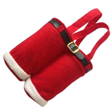 Christmas Decoration Gift Bags Candy Bags Santa Pants Lovely Wine Bottle Gift Bags For Kids Best For Wedding Holiday New Year 4 Christmas Decoration Gift Bags Candy Bags Santa Pants Lovely Wine Bottle Gift Bags For Kids Best For Wedding Holiday New Year - Image 4