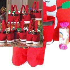 Christmas Decoration Gift Bags Candy Bags Santa Pants Lovely Wine Bottle Gift Bags For Kids Best For Wedding Holiday New Year 11 Christmas Decoration Gift Bags Candy Bags Santa Pants Lovely Wine Bottle Gift Bags For Kids Best For Wedding Holiday New Year -Christmas Lights Store 275579 2329469 F