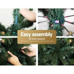 Jingle Jollys Christmas Tree 2.4M Xmas Trees Decorations Pine-Needle 2100 Tips -Christmas Lights Store 275853 2333433 F