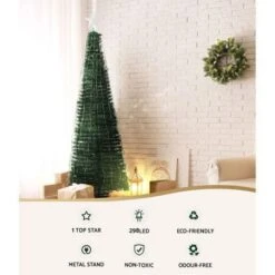 Jingle Jollys Christmas Tree 1.8M 298 LED Xmas Multi Colour Lights Optic Fibre -Christmas Lights Store 275855 2333447 F