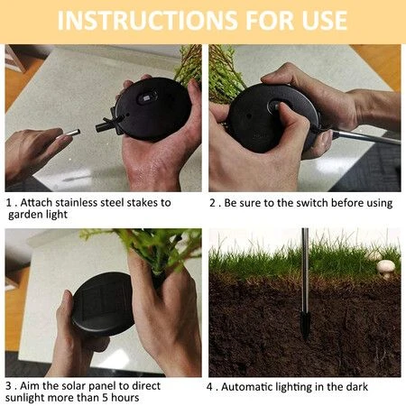 2pcs Christmas Solar Decorative Garden Stakes Lights, Party Outdoor Decor Trees With Multi Color LED Flash Lights Waterproof For Home And Garden 8 2pcs Christmas Solar Decorative Garden Stakes Lights, Party Outdoor Decor Trees With Multi Color LED Flash Lights Waterproof For Home And Garden - Image 8