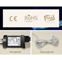 Jingle Jollys 2.4M LED Christmas Tree Motif Lights Outdoor Colourful 8 Modes -Christmas Lights Store 276791 2345243 F