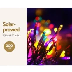 Jingle Jollys 3M Christmas Lights LED Motif Fairy String Lights Solar Powered 11 Jingle Jollys 3M Christmas Lights LED Motif Fairy String Lights Solar Powered -Christmas Lights Store 276793 2345253 F