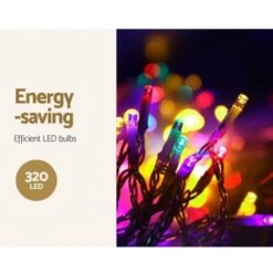 Jingle Jollys 5M Christmas Curtain Lights LED Motif Fairy String Light Outdoor -Christmas Lights Store 276795 2345269 F