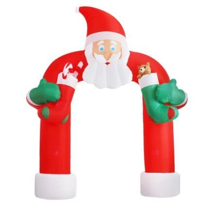 Jingle Jollys Christmas Inflatable Santa Archway 2.3M Outdoor Decorations Lights 3 Jingle Jollys Christmas Inflatable Santa Archway 2.3M Outdoor Decorations Lights - Image 3