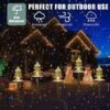 5pcs Outdoor Solar Garden Lights Christmas Tree Lawn Lamp Waterproof Decoration For Garden Pathway Patio Yard