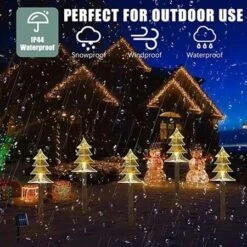 5pcs Outdoor Solar Garden Lights Christmas Tree Lawn Lamp Waterproof Decoration For Garden Pathway Patio Yard