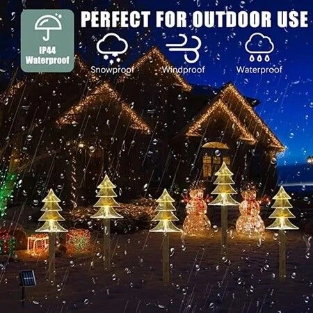 5pcs Outdoor Solar Garden Lights Christmas Tree Lawn Lamp Waterproof Decoration For Garden Pathway Patio Yard 1 5pcs Outdoor Solar Garden Lights Christmas Tree Lawn Lamp Waterproof Decoration For Garden Pathway Patio Yard