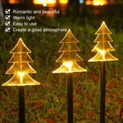 5pcs Outdoor Solar Garden Lights Christmas Tree Lawn Lamp Waterproof Decoration For Garden Pathway Patio Yard 17 5pcs Outdoor Solar Garden Lights Christmas Tree Lawn Lamp Waterproof Decoration For Garden Pathway Patio Yard -Christmas Lights Store 277271 2352897 F
