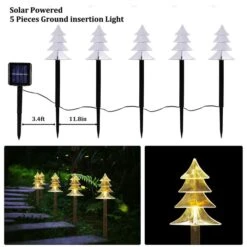 5pcs Outdoor Solar Garden Lights Christmas Tree Lawn Lamp Waterproof Decoration For Garden Pathway Patio Yard 14 5pcs Outdoor Solar Garden Lights Christmas Tree Lawn Lamp Waterproof Decoration For Garden Pathway Patio Yard -Christmas Lights Store 277271 2352903 HD