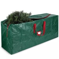 Artificial Christmas Tree Storage Bag, Stores Trees Up To 165CM Tall, Can Also Store Christmas Inflatables; Green -Christmas Lights Store 277493 2355993 F