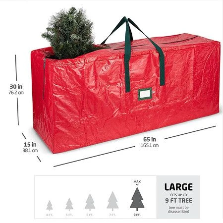 Artificial Christmas Tree Storage Bag Stores Trees Up To 165CM Tall Can Also Store Christmas Inflatables Red 6 Artificial Christmas Tree Storage Bag Stores Trees Up To 165CM Tall Can Also Store Christmas Inflatables Red - Image 6