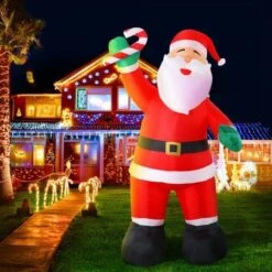 Jingle Jollys 3M Christmas Inflatable Santa Xmas Outdoor Decorations LED Lights -Christmas Lights Store 277555 2356879 F