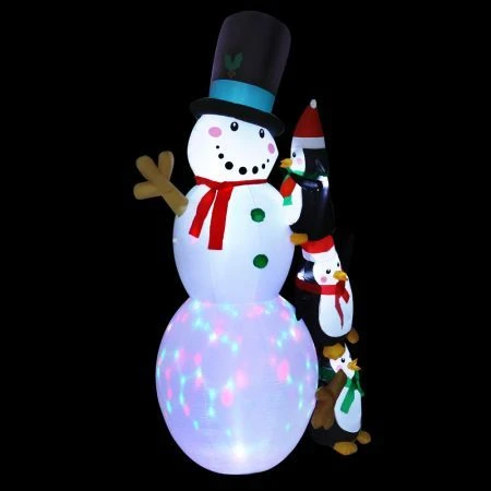 Jingle Jollys 2.4M Christmas Inflatable Snowman Xmas Lights Outdoor Decorations 1 Jingle Jollys 2.4M Christmas Inflatable Snowman Xmas Lights Outdoor Decorations