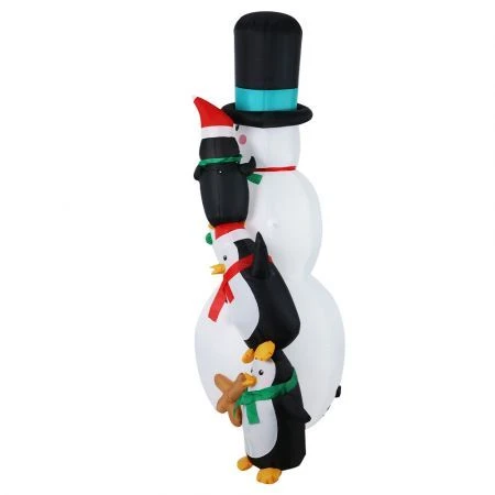 Jingle Jollys 2.4M Christmas Inflatable Snowman Xmas Lights Outdoor Decorations 4 Jingle Jollys 2.4M Christmas Inflatable Snowman Xmas Lights Outdoor Decorations - Image 4