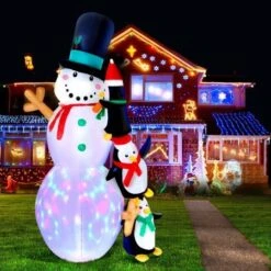 Jingle Jollys 2.4M Christmas Inflatable Snowman Xmas Lights Outdoor Decorations 15 Jingle Jollys 2.4M Christmas Inflatable Snowman Xmas Lights Outdoor Decorations -Christmas Lights Store 277557 2356895 F
