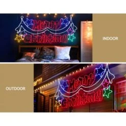 Jingle Jollys 1.9M LED Merry Christmas Lights Motif Light Outdoor Decorations -Christmas Lights Store 277573 2357015 F
