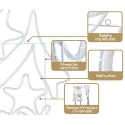 Jingle Jollys 1.9M LED Merry Christmas Lights Motif Light Outdoor Decorations -Christmas Lights Store 277573 2357017 F