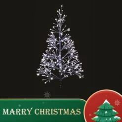 NEW Stockholm Christmas Lights Metallic Starburst Tree Xmas Tree 300 LEDs 110cm -Christmas Lights Store 277597 2384511 F