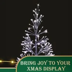 NEW Stockholm Christmas Lights Metallic Starburst Tree Xmas Tree 300 LEDs 110cm -Christmas Lights Store 277597 2384513 F