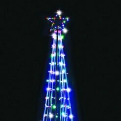 NEW Stockholm Christmas Lights Multi Colour Giant Flashing Strand Tree 360cm 400 LEDs Memory Controller Keeps To Most Recent Mode Flash Modes And Steady Glow Easy To Assemble -Christmas Lights Store 277601 2383541 F